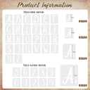 Affrolling 144 Pcs Letter and Number Stencils 4 Sizes Alphabet Number Templates Reusable Plastic Stencils for Painting on Wood, Walls, Signs (1,2,3,4 Inch,Elegant)