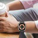 Tasikar Band Compatible with Apple Watch Band 49mm 45mm 44mm 42mm Premium Stainless Steel Metal Replacement Strap Compatible with Apple Watch Ultra 3 2 1 Series 11 10 9 8 7 6 5 4 3 2 1 SE, Black