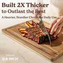 SMIRLY Wooden Cutting Boards For Kitchen - Bamboo Cutting Board Set with Holder, Wood Cutting Board Set, Cutting Board Wood, Wooden Chopping Board, Wooden Cutting Board Set