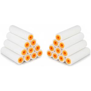 20 Pcs Paint Roller Covers 4 Inch x 3/16" Nap High Capacity Lambswool Paint Roller Covers Naps for House Painting Brush Supplies for Textured Rough Surfaces