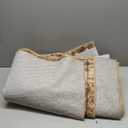 Vintage 8' x 10' Washable Area Rug - Stylish Indoor Rug for Living, Dining or Bedroom - Lightweight Carpet with Non-Slip Backing - Foldable for Easy Placement and Maintenance - Ivory