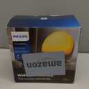 Philips SmartSleep Wake-up Light, Colored Sunrise and Sunset Simulation, 5 Natural Sounds, FM Radio & Reading Lamp, Tap Snooze, HF3520/60 (Pack of 1)