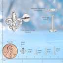 limerencia Hypoallergenic Titanium Earring Piercing Jewelry for Tragus,1PC