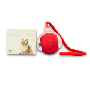 Interactive Dog Cat Toy Ball, Automatic Moving Bouncing Rolling, with Replacement Tail, Pet Smart Chase Ball Rechargeable, Enrichment Toys for Bored Indoor Adult Cats/Dogs