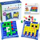 Pixel Art Craft Kits STEM Toys, Brain Teaser Games, Kindergarten Game, Back to School, Encourages Hands-on STEM-Based Play Craft Gifts for Age 5+, Boys & Girls Sensory - Montessori  Autism