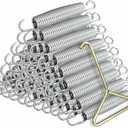 96PCS Trampoline Springs 7 inch: Trampoline Replacement Parts Springs with Puller Tool for Indoor Outdoor Trampolines,Heavy Duty Stainless Steel,Weather Resistant