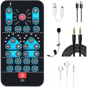 High-Definition Portable Voice Changer Sound Card with Real-Time Transformation, Ideal for Streaming, Gaming, and Entertainment Scenarios (M10-for Android Smartphone)