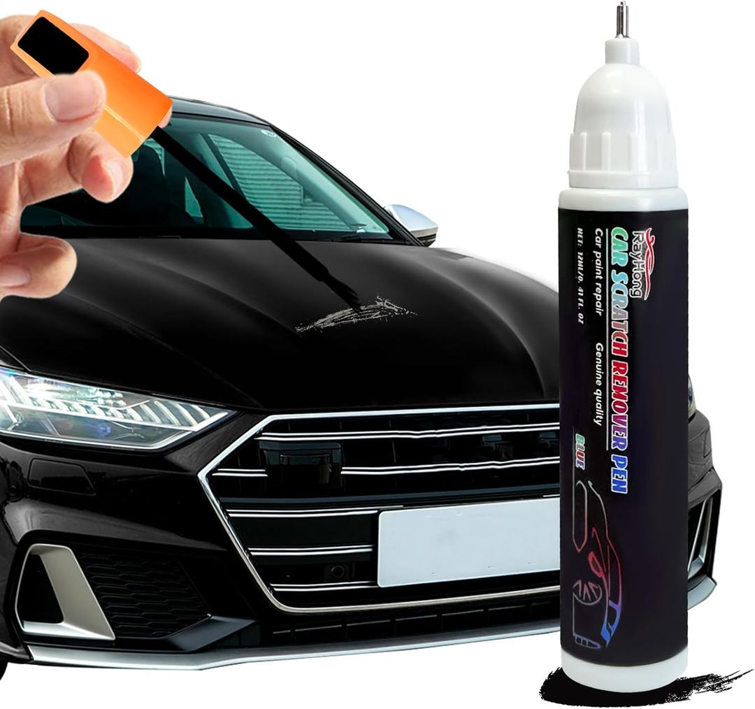 Touch Up Paint for Cars, Car Paint Scratch Repair, Two-In-One Car Touch Up Paint Fill Paint Pen, Universal Car Accessories Decoration Auto Touch Up Paint for Scratch Repair Various Cars (Black)