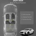 3W Floor Mats for 2026 2025 2024 Subaru Crosstrek & Impreza(Not for Crosstrek Hybrid), All Weather TPE Custom Fit Guard Durable Floor Liners for Subaru Crosstrek & Impreza, Car Accessories