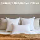 18 x 18 Outdoor Pillow Inserts Set of 4 Square Throw Pillow Inserts Waterproof for Couch Porch Outside Patio Furniture Decorative Pillows Medium White Sofa Cushion Stuffer