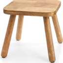 Youeon 12 Inch Square Solid Wooden Step Stool, Non-Slip One Step Stool for Adults, Holds up to 300 Lbs, Portable & Sturdy, Footstool for Bedroom, Bathroom, Kitchen, Easy to Assemble (11.8"D x 11.8"W x 11.4"H)