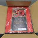 ZOBER All in One Christmas Ornament Storage Box & Decoration Container - Easy Access Removable Trays, Keeps 73 Ornaments - Adjustable Extent Area for Figurines and Pockets for Decoration - Red