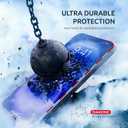 2 x Screen Protector for IPhone 15/16- Tempered Glass Screen Protector for IPhone 16/15 with Frame US FLag Color and Black - Full Screen Coverage 9H - Easy Installation (2 Pack)