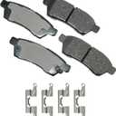 Akebono ACT1100 Proact Ultra Premium Ceramic Disc Brake Pad kit, GREY