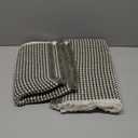 MIULEE Set of 2 Waffle Bathroom Rugs, Boho Bath Rugs Non Slip Washable, Super Absorbent Bath Mats, Ultra Soft Rubber Backed Shower Mats for Bathroom Floor, Tub, Green & Cream, 17"x24"+18"x30"