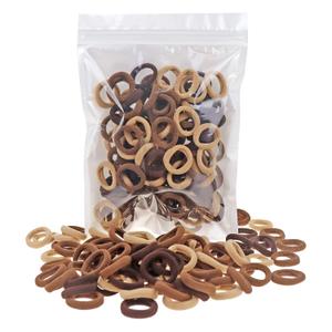 100 Pack Nylon Small Hair Ties Seamless Ponytail Holder Toddlers Baby Girls' Hair Elastics (Coffee Shade)