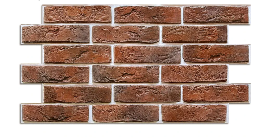 Commomy 3D Brick Wall Panels Peel and Stick - 12 pcs of 22.8" x 11.8" - Thin & UrltraLight Red Brick Wallpaper Stick on Tile for Kitchen, Bedroom, Living Room,TV Background,RV(Covers 22.48 sq.ft)