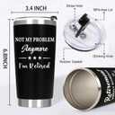 Retirement Gifts for Men - Happy Retirement Gag Gifts Tumbler for Teacher Coworkers Boss Dad, Best Retired Gift Goodbye Farewell Gift for Men, 20 OZ Stainless Steel Insulated Travel Coffee Tumbler Cup