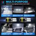 MICTUNING 194 LED Bulb Super White Bright T10 168 194 2825 W5W Bulbs Canbus 18-SMD 3014 Chipsets Error Free for Car Dome Map Door Courtesy Side Marker Reading Glove Box License Plate Light (10 PCS)