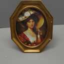 SIMON'S SHOP Vintage 8x10 Picture Frame for Wall and Tabletop, Brushed Gold Finish Octagon Shaped Frame Display Oval 8x10 Photos Vertically or Horizontally