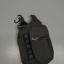 icolor Magnetic Gym Bag Water Bottle Carrier Holder with Phone Pockets & Shoulder Strap,Gym Magnetic Bag 5 Built-in Magnets Gym Accessories Organizer Sling Bottle Bag Pouch Sleeve (Gray)