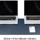 Large Cork Desk Mat - 47.2"x 17" Desk Pad for Office and Home - Ideal for Large Mouse Pad and Desk Mats on Top of Desks(Dark Blue)