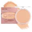 Mineral Fusion Pressed Powder Foundation - Matte Finish Face Powder for Medium Skin with Yellow Undertones - Age Defying Natural Makeup - Talc Free, Vegan, Hypoallergenic (Warm 2)
