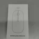 SUNGI Bluetooth Mouse for Laptop/MacBook/iPad/Android PC,Rechargable Quiet Slim Wireless Mice Compatible with Windows/Linux/Tablet,Black