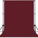 Photo Backdrop Wine Red Background Cloth Professional Photography 10x10ft Seamless Design to Eliminate Wrinkles Wedding Luxury Theme Decoration Art Exhibition Gallery Display