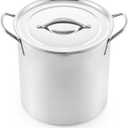 McSunley 607 Medium Stainless Steel Prep N Cook Stockpot, 12 quart, Silver
