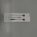 Wired Earbuds Noise Isolating In-Ear Headphones Earphones with Mic Volume Control 3.5mm Plug for Sports Workout Compatible with Cell Phones Android Samsung Galaxy Moto Tablets Laptops Computer (Black)