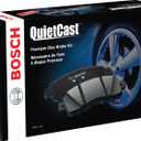 BOSCH BC1865 QuietCast Premium Ceramic Disc Brake Pad Set - Comaptible with Select Volvo C40 Recharge, S60, S90, V60, V60 Cross Country, V90, V90 Cross Country, XC40, XC40 Recharge, XC60, XC90; FRONT