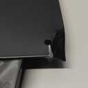 Dunzy Door Kick Plate with Black Screws Thickness Satin Aluminum Door Push Plate Polished Metal Kickplate for Protection, Black Color(1 Pcs,8'' x 34'')