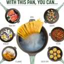 Goodful All-in-One Pan, Multilayer Nonstick, High-Performance Cast Construction, Multipurpose Design Replaces Multiple Pots and Pans, Dishwasher Safe Cookware, 11-Inch, 4.4-Quart Capacity, Sage Green