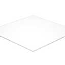 Falken Design ACM Aluminum Composite Sign Panel - 10" x 10" - 1/4" Thick White Matte Aluminum Sheet for Custom Signage, DIY Projects & Displays