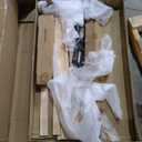 L-Shaped Double upholstered Sofa Bed with pop-Out Bed Frame, Beige/Grey/Pink Linen Fabric, 80 inches Long x 42 inches Wide x 33 inches high, no Mattress Base Required, 400 lbs Weight Limit. (Grey)