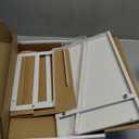 2Pack Under Shelf Storage Basket Organizer Expandable Width Add-On Space Saver Hanging Under Cabinet Pantry Kitchen Countertop Desktop Cupboard Board Slide-In White Heavy-Duty Metal Wider Size (13.19-23.03" W  8.66" D  6.30" H)