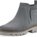 WHITE MOUNTAIN Women's Glassie Lug Sole Chelsea Ankle Boots