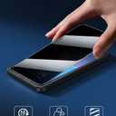 6 x ruwa Privacy Screen Protector for iPhone 15 Pro [6.1 Inch] [2-Pack] Tempered Glass Film with Easy Installation Frame, Case Friendly, Anti Scratch