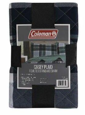 COLEMAN Casey plaid 1 quilted standard sham(20x26inch)