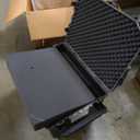 MEIJIA Portable Waterproof Protective Case,Hard Camera Case With Retractable Pull Handle And Rolling Wheels,Customizable Fit Foam Inserted,Elegant Black, 31.3" X24.21" X17.48