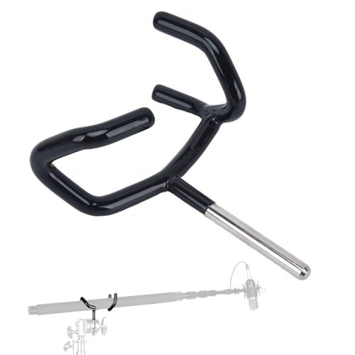 Boom Pole Holder, Boom Mic Holder, Boom Microphone Holder, Microphone Metal Boom Pole Holder Audio Boom Cradle Mount Stand, Boom Pole Holder for C-Stands and Mic Stands
