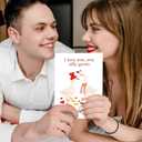 4 x Beixian Romantic Valentines Day Cards for Him Her, Funny Valentines Day Card Gifts for Husband Wife Boyfriend Girlfriend (BX320)