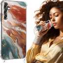 for Samsung Galaxy A14 5G case with Lanyard, Crafted Pearls,Protection for Heavy-Duty Fall,Soft Shockproof Clear Floral Phone Protective Cover for Women,Marble Design 6.8"