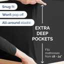 Extra Deep King Sheet Set - 6 Piece Breathable and Cooling Sheets - Hotel Luxury Bedding for Women, Men, Kids & Teens - Easy & Secure Fit - Soft, Wrinkle Free and Comfy - Extra Deep Pockets - Black