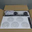 DIKAIDA 5Light Black Bathroom Vanity Light, Modern Vanity Lighting Fixture for Bathroom, 31" Matte Light Fixture, Wall Sconces with Clear Glass Shade, Black Bathroom Wall Light Over Mirror