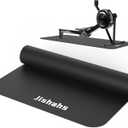 JISHAHS Universal Indoor Rowing Machine Mat- 8.5 x 2.3 FT Exercise Equipment Mat for Concept 2, Nordictrac, Peloton, Sunny, Hydrow, YOSUDA, MERACH etc. Extra Long Non-Slip and Waterproof, Under Rower Floors Protection