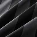 Merryword Queen Size Pillowcases, 100% Cotton Pillow Cases, Black and Gray Striped Pillowcases, Luxury Linen Like Pillowcase, Soft Breathable Wide Stripe Pillow Covers, Set of 2