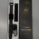 MorePro Health Fitness Tracker with Blood oxygen Monitor and 24/7 Heart Rate and Blood Pressure, Sleep Monitor, 120+ Sport Modes Waterproof Fitness Watch for Women Men Android iOS, Black