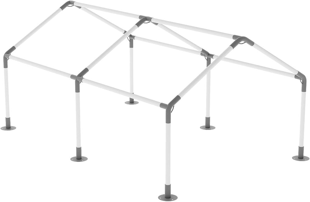 6 Leg Carport KitsHigh Peak Canopy Fitting Kit with 1-3/8" ID, Galvanized Steel Carport Connectors, shed Frame kit DIY Project